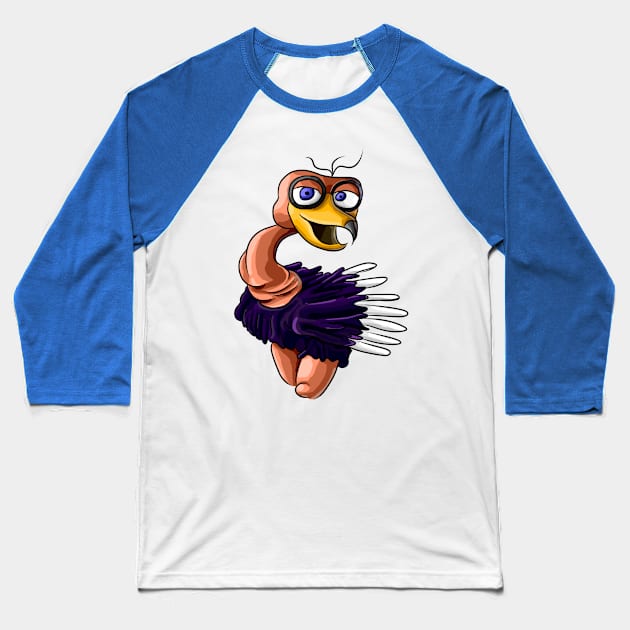 Ozzie the ostrich of willy's wonderland Baseball T-Shirt by Super-TS